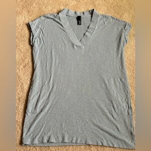 bobi T Shirt Dress. Small. Light Blue.